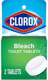 Clorox Ultra Clean Toilet Tablets Bleach 2 Count, 3.5 Oz Each (Pack May Vary)