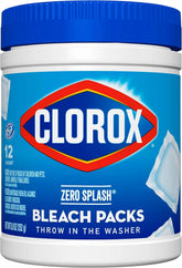 Clorox Control Bleach Packs Regular Laundry Packs, 12 Count (Pack of 6)