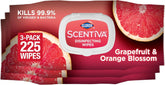 Clorox Scentiva Disinfecting Wipes, Grapefruit and Orange Blossom, 75 Ct., Pack of 3 (Pack May vary)