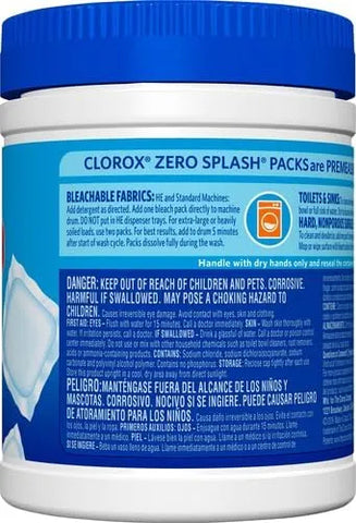 Clorox Control Bleach Packs Regular Laundry Packs, 12 Count (Pack of 6)