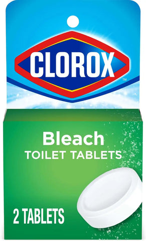 Clorox Ultra Clean Toilet Tablets Bleach 2 Count, 3.5 Oz Each (Pack May Vary)