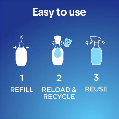 Clorox Bathroom Foamer Refill Cartridge for Clorox Bathroom Foamer Reusable Spray Bottle, Household Essentials, Fresh Scent, 2 Spray Refills