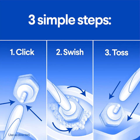Clorox ToiletWand Disposable Toilet Cleaning System, Spring Cleaning Essential, ToiletWand, Storage Caddy, and 16 Disinfecting ToiletWand Scrubbing Pad Refills