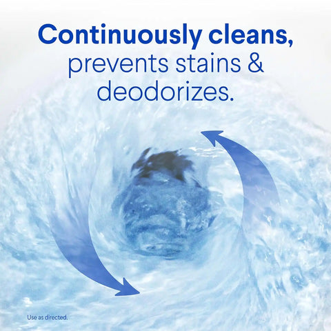 Clorox Ultra Clean Toilet Tablets Bleach & Blue, Rain Clean Scent 2.47 Ounces Each, 2 Count (Package May Vary)